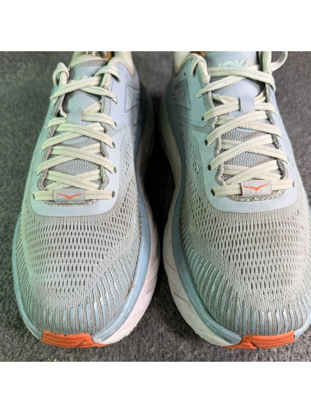 Hoka One One Bondi 7 Blue Fog Blue Glass Womens Size 10 Running Sneakers 1110519